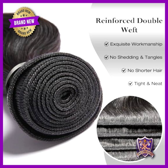 Human Hair Extensions Body Wave Straight 16 18 20 Inch Bundles
